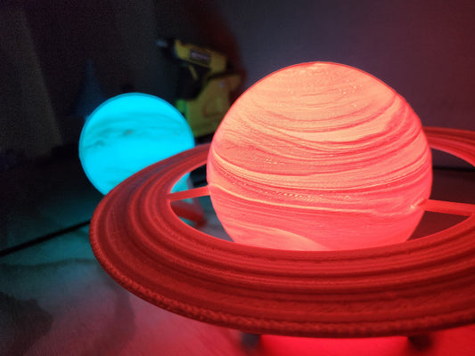 Planet Lamps | LED Lights , Remote, 16 Color Variations | Real Data from NASA
